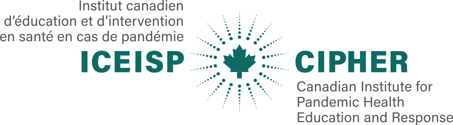 Institut canadien
d'éducation et d'intervention en santé en cas de pandémie (logo)