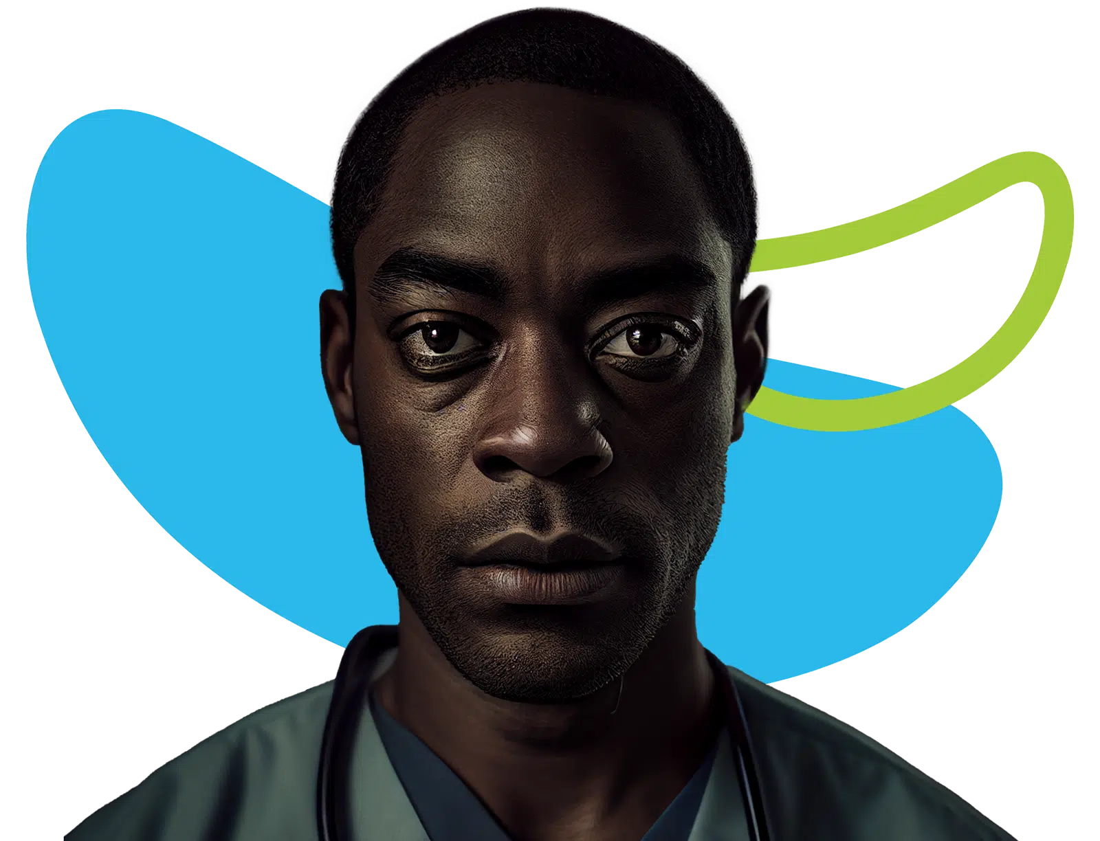 Artificially generated portrait of a nurse named William